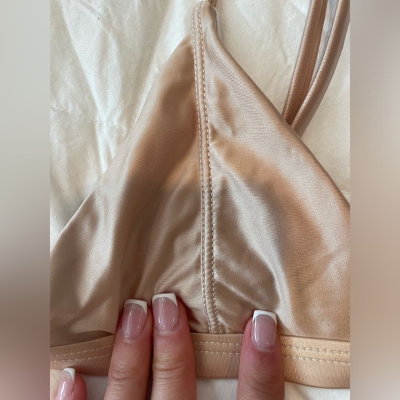 Silk beige bikini - Picture 6 of 7